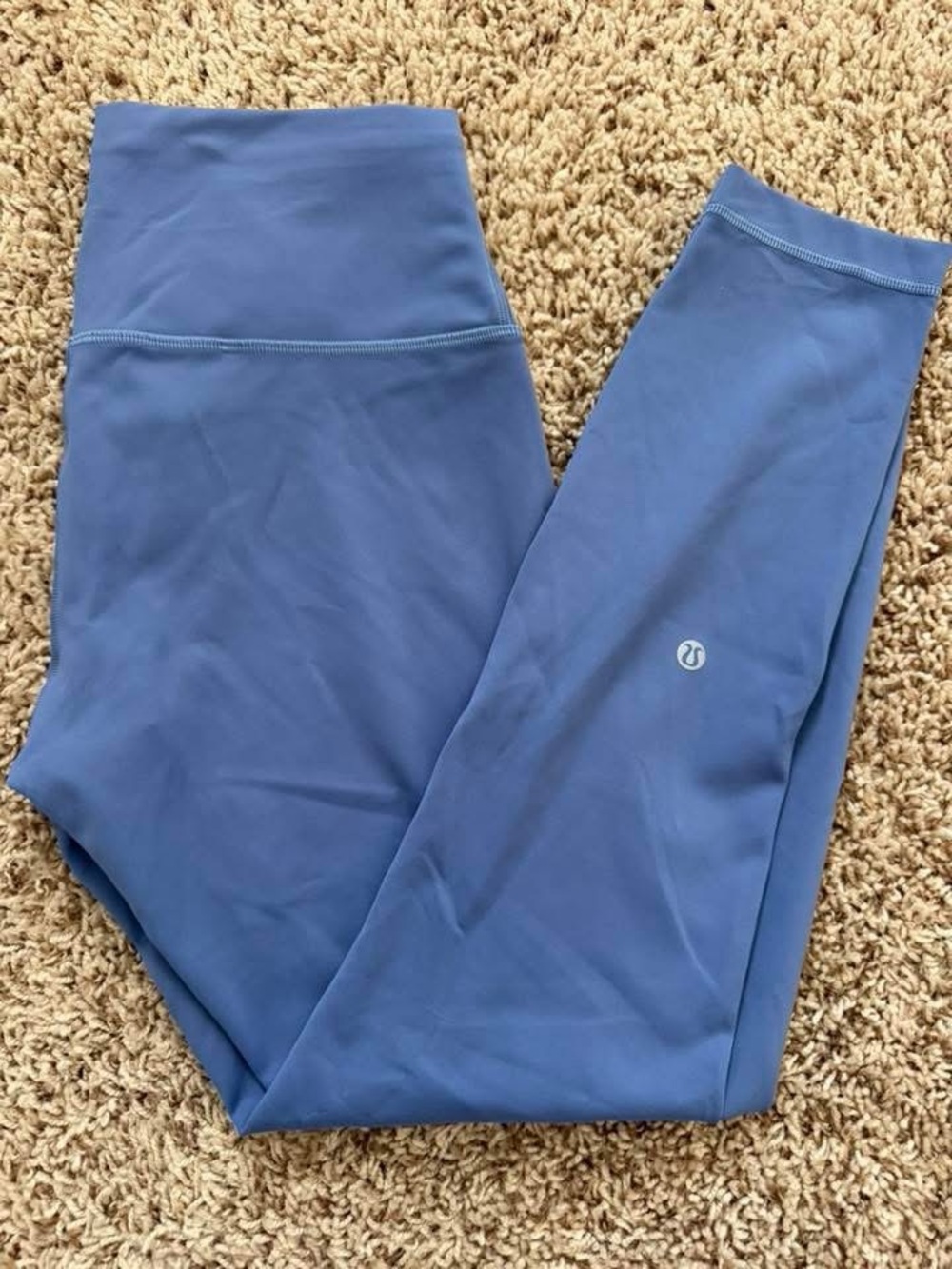 Lululemon Blue High-Waist Leggings Size 8 - 25 inch inseam
